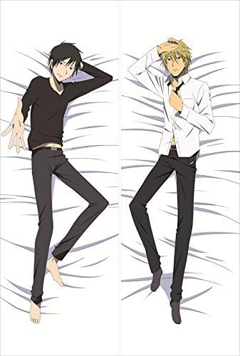 Dakimakura Pillow Case DuRaRaRa Izaya Orihara Shizuo NK031 (15050cm-Peach Skin)