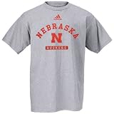 Adidas Nebraska Cornhuskers Ash Practice T-shirt