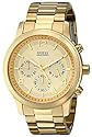 GUESS Men's U15061G2 Defining Style Gold-Tone Chronograph Watch