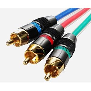 Mediabridge - Premium Component Video Cable - 6ft - Gold Plated Pro Grade RCA Connectors