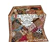 Sandstorm Vintage Sari Wall Hanging Hand Embroidered Tapestry 60x40