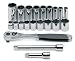 Search : Bahco Snap On 804921 21 Piece 3/8-Inch Drive 3/8-Inch to 7/8-Inch 6 Point Standard and Deep Socket Set