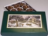 Scott's Cakes 1 lb. Milk Chocolate Walnut Cluster in a Homestead Box
