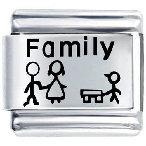 Family Fun Italian Charms Bracelet Link