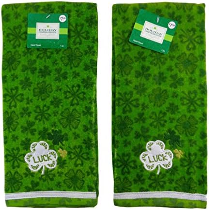 St. Patrick's Day "Luck" Hand Towel, Pack of (2)