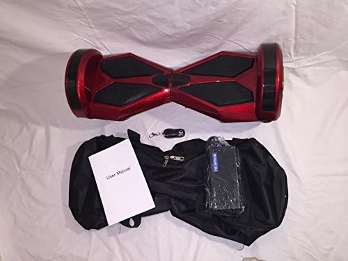 Exxotic Imports Hoverboard Two Wheel Electric Scooter, Bluetooth, LED's (Red)