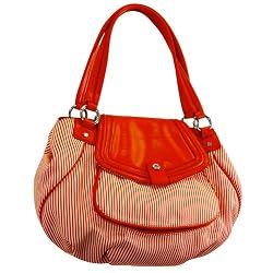 Women's Tangerine/Mandarine Dual Handle Satchel: Tangerine/Mandarine Satchel