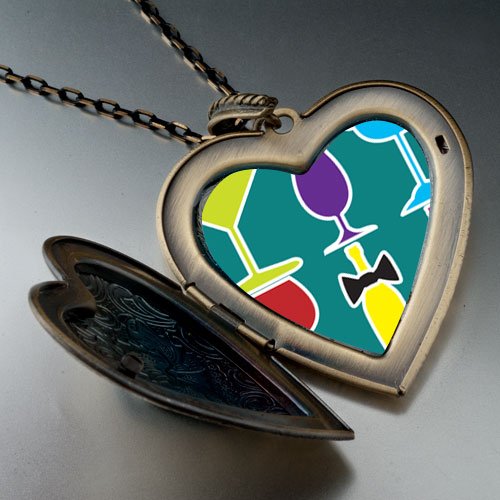 Food Beverage Photo Large Pendant Necklace