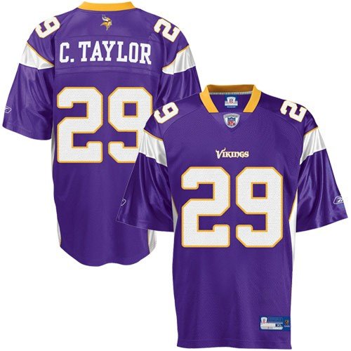 Chester Taylor Jersey: Reebok Purple Replica #29 Minnesota Vikings Jersey - Small