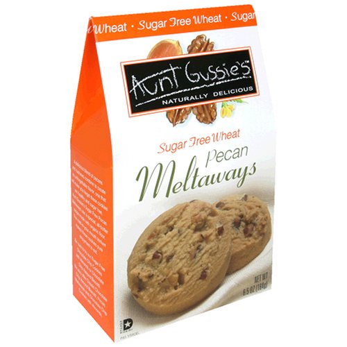 Aunt Gussie's Sugar-Free Wheat Pecan Meltaways, 6.5-Ounce Stand-Up Box (Pack of 5) by Sugar-Free Candy