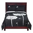 Home Dandelion Duvet Set - Black (Twin XL)