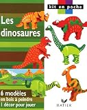 Les dinosaures : 6 mod�les en bois � peindre 1 d�cor pour jouer