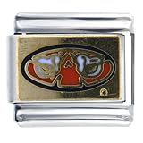 Auburn Tiger Eyes Licensed Italian Charms Bracelet Link