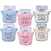 Embroidered Sayings Feeder Bib, White-Auntie
