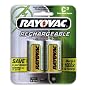Rayovac Rechargeable NiMH Batteries (NM714-2), C Size, 2-Count Packages (Pack of 3)