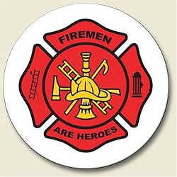 Firemen are Heroes Auto Coaster - Single Coaster for Your Car