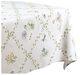 Lenox Butterfly Meadow 52-by-52-Inch Tablecloth