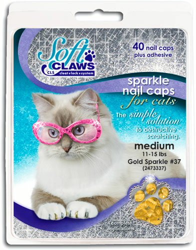 Buy Feline Soft Claw Nail Caps M Gld Sprk at Ubuy Kuwait