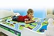 SPANNBETTTUCH SPIELSTRASSE SPIELFELD KINDER BETTW�SCHE