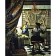 Allegory of Painting Art Print Poster By Jan Vermeer Van Delft, 8.5 " x 14 "