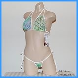 Sexy Brazilian Thong Bikini (Blended Blue/Green) DD Cup