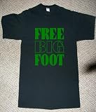 FREE BIGFOOT SASQUATCH INDIAN FOLKLORE LEGEND SEATTLE PACIFIC COAST T SHIRT