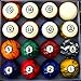 Pool Table Billiard Ball Set, Dark Marble Classic Style