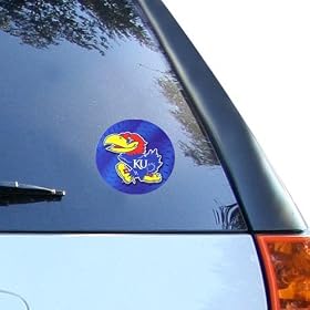 Kansas Jayhawks 4.5'' Round Vinyl Decal
