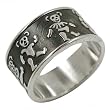 Grateful Dead Dancing Bears Sterling Silver Ring
