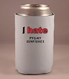 Custom Beverage Can / Bottle Cover (Coolie) with I Hate Pygmy Sunfishes