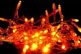 Sunset LED fairy lights in red, orange and yellow, made by QB