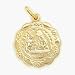 14 Karat Inscribed Religious Baptismal Medallion