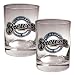 Milwaukee Brewers MLB 2pc Rocks Glass Set - Primary Logo by Great American Products