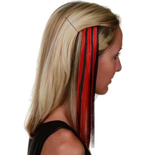 Atlanta Falcons Ladies Black-Red Sports Extension Hair Clips