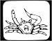 Mouse Pad with black and white, marine, Europe, crustacean, England, legs, crab, decapod, United Kingdom, animal