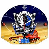 NBA Dallas Mavericks High Definition Clock - Backboard Shaped