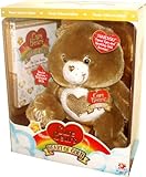 Premier Collector's Edition Gold Collection 12 Inch Tall Care Bears Plush Toy - Heart of Gold Brown Care Bear with Swarovski Crystal Eye and Sparkling Gold Accents Plus Bonus DVD (Never Released Before)