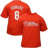 Philadelphia Phillies #6 Ryan Howard Red Infant Player Name & Number T-shirt