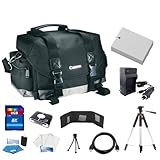 Original Canon 200DG Digital Camera Gadget Bag (Black) + LP-E8 Replacement  ....