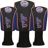 New York Mets Black Three-Pack Golf Club Headcovers