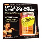 AKAVAR 20/50 Weight Loss Diet Pills, 90 caps