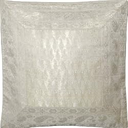 ShalinCraft Pillow Covers Room Decor India Handmade Accessories Silk Fabric 16x16 inches (bcbr305)