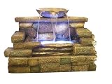 Review   / Bowl and Steps Waterfall Fountain
