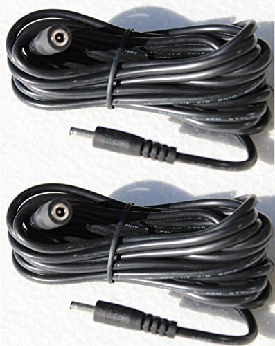 2-pack Color Black Extension Cable for Ip Camera compatible Fi8918w Fi8905w Fi8904w Fi8910w Fi8916w Power Ac Adapter 10ft