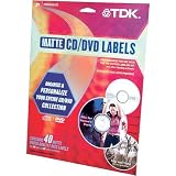 TDK CD Labels CDL-40WMA