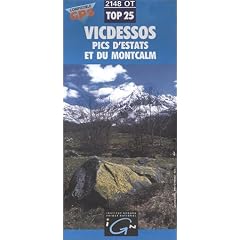 Carte de randonn�e : Vicdessos - Pics d'Estats - Montcalm