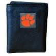 Clemson Tigers Genuine Leather Tri-fold Wallet