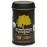 Rishi Tea Organic Pu-erh Ginger Loose Tea, 3.8-Ounce Tin (Pack of 3)