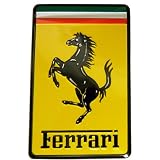Ferrari Real Aluminum Rare Car Square Logo Badge Emblem for 512 308 458 599 328 GTS... 