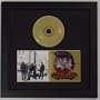 Cd Frame for Cd Disc and Double Booklet Frame Featuring a Black Mat Design and Solid Wood Black Frame
